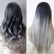Silver Grey Balayage Ombre Grey Ombre Hair Hair Styles Long Hair Styles