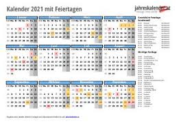 Übersichtlicher jahreskalender von 2021, die daten werden pro monat gezeigt einschließlich der kalenderwochen. Kalender 2021 Osterreich Mit Feiertagen