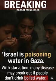 As if bombs weren't enough… now Gaza's water is being poisoned. This is not  war, this is slow murder. The world cannot stay silent. 🚫💧  #StopTheGenocide #GazaUnderAttack #ResistWithMist #exploremore #viralpost  #viralreelschallenge #StandWithGaza
