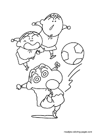 Shin Chan Family Sketch Coloring Pages Crayon Shin Chan