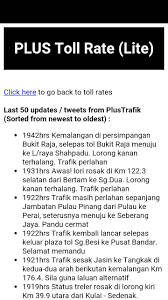 A member of the uem group, the company is also the largest listed toll expressway operator in southeast asia and the eighth largest in the world. Plus Highway Status Rate For Android Apk Download