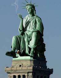 The statue's shackles and feet.when laboulaye's statue of liberty enlightening the world was completed, it not only represented democracy but also symbolized american independence and the end of all types of servitude and oppression. Art Sci Statue Of Liberty Gone Wild