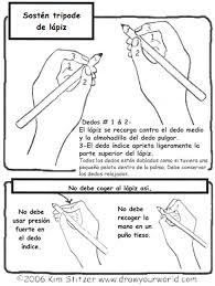 Spanish The Tripod Grip Draw Your World Draw Write