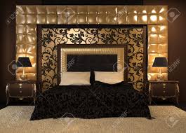 Artemest is the online destination for luxury furniture and home décor. Front Perspective Of Luxutiois Double Bed At Royal Apartment Modern Interior At The Hotel Luxe Furniture And Pattern Ornament Of The Wall Stock Photo Picture And Royalty Free Image Image 10542619