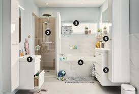 Tablette bois, tablette mélaminé : Une Salle De Bains De 6m Pour Toute La Famille Leroy Merlin