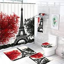 Home basics 4 piece paris bath accessory set. Amazon Com Paris Bathroom Decor