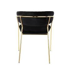 Set Of 2 Tania Contemporary Glam Chairs Black Gold Lumisource Glam Chair Gold Dining Chairs Lumisource