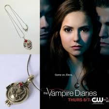 Necklace 925 Choker Necklace Elena Gilbert Vampire Diaries Necklace The  Vampire Diaries Elena Gilbert Antique Bronze