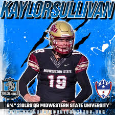 🏈 Exciting News for Cedar Rapids River Kings Fans! 🏈 🌟 We are thrilled  to announce the signing of former Midwestern State University standout QB,  Kaylor Sullivan! Standing tall at 6'4" and