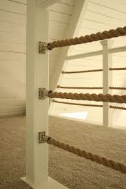 Stair rope banister rope bring some ambiance to a modern contemporary stairway using a nautical maritime theme with our stair rope handrail. Beach House Railing Ideas Novocom Top