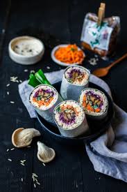 Sushi Burrito Mit Vollkornreis Eat This Vegane Rezepte Rezept Sushi Essen Rezepte
