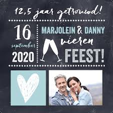 Trendy Uitnodiging 12 5 Jarig Jubileum Uitnodiging Kaart Bruiloft Vrijgezellenfeest Ideeen