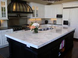 Black And White Quartz Slab Kitchen Countertop Quartz Carrara Marmi Quartz Kitchen Countertops Quartz Countertops Dark Cabinets Kitchen Remodel Countertops