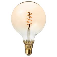 Ikea Rollsbo Led Bulb E26 300 Lumen Dimmable Globe Brown Clear Glass Led Technology Which Resembles A Filame Light Bulb Pendant Lamp Shade Led Light Bulb