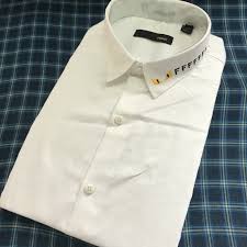 Adding embroidery to your wedding items, like your dress or shirt, makes it a special heirloom you'll love forever! Fendi Logo Embroidery On Collar Shirts From Coutloot Com Buy Fendi Logo Embroidery On Collar Shirts At Best Price Online From Coutloot Com Best Product 3 Day Return Guarantee Free Shipping Cash On Delivery