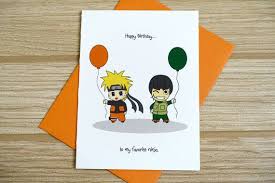 Naruto Birthday Card Happy Birthday Cards Naruto Birthday Ninja Birthday