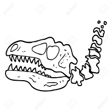 08 kaiketsu zorori and the terrifying amusement park (かいけつゾロリのきょうふのゆうえんち, kaiketsu zorori no kyōfu no yūenchi) february 1991: Black And White Cartoon Dinosaur Bones Royalty Free Cliparts Vectors And Stock Illustration Image 110423284