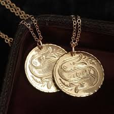 Check out our love tokens jewelry selection for the very best in unique or custom, handmade pieces from our charm necklaces shops. Customizable Love Token Necklace 10k Erica Weiner