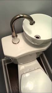 space & water saving sink toilet combo