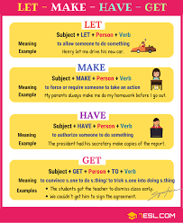 causative verbs in english let make have get 7 e s l