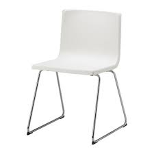 Bernhard Chair Chrome Plated Kavat Mjuk White Ikea Ikea Dining Upholstered Chairs Ikea Dining Chair