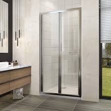 The first place to start is the shape and size of your shower. Elegant Bifold Shower Door Enclosure Glass Screen 860mm