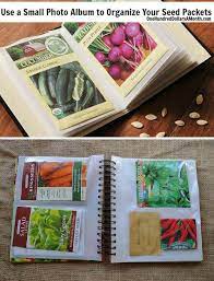 Use An Old Photo Album As Seed Packet Organizer Garden Ideas Cheap Seed Packets Easy Garden