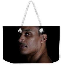 Portrait Of A Man On A Black Background Jigsaw Puzzle by Michael Duva