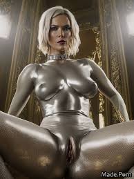 Porn image of gold nude slutty lycra tight pussy juice spandex created by AI