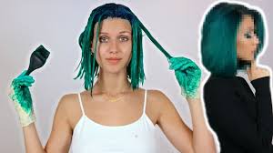 Teal hair color or dye is a statement of confidence. Dyeing My Hair Emerald Green Youtube