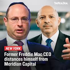 David Brickman has vacated his role as executive chairman of Meridian  Capital Group, which is under investigation by Freddie Mac, where he  previously served as CEO.⁠ ⁠ Earlier this week, it was