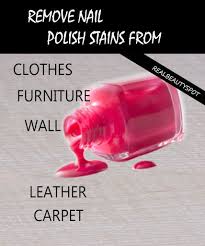 Get Rid Of Nail Polish Stains Theindianspot Nail Polish Stain Diy Cleaning Products Cleaning Hacks