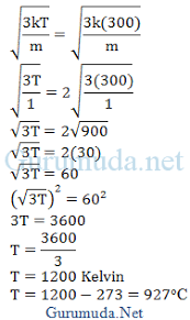 1 16 gram gas oksigen (m = 32 gr/mol) berada pada tekanan 1 atm dan suhu 27 o c. Contoh Soal Teori Kinetik Gas Pembahasan Soal Fisika Sma
