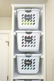 Jo of all trades potting bench laundry sorter. Diy Laundry Basket Organizer Built In Make It And Love It