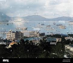 Hong kong circa 1890 date hi-res stock ...