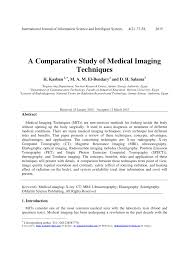 Pdf A Comparative Study Of Medical Imaging Techniques