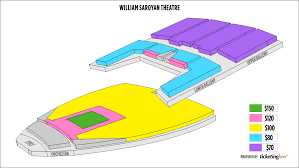 william saroyan theatre seating chart