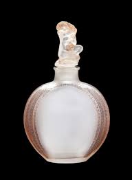 1928 R Lalique For Maison Lalique Myosotis Flacon No 3 Clear Frost Glass Perfume Bottle Figural Stopper Sepia Patina 9 1 Flakony Dlya Duhov Flakon Duhi