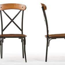 Dining chairs modern mid century retro armless leather upholstered side chair with metal legs for kitchen dining room living room (set of 2) bestshopdeal 5 out of 5 stars (138) sale price $260.09 $ 260.09 $ 288.99 original price $288.99 (10%. Set Of 2 Broxburn Wood Metal Dining Chairs Brown Baxton Studio Target