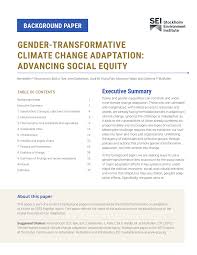 You can also swap out different . Pdf Gender Transformative Climate Change Adaptation Advancing Social Equity