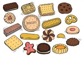 Set Of Cookie And Biscuit Doodles Cookie Drawing Doodles Food Doodles