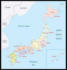 River data of japan outline map of japanese rivers state of water : Japan Maps Facts World Atlas