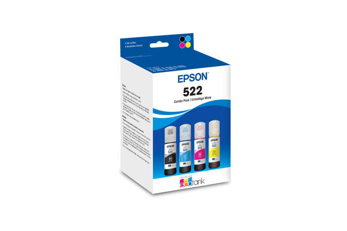 Epson 522, and Color Ink Bottles