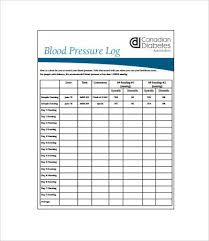 Sample Blood Pressure Log 7 Free Pdf Download Documents