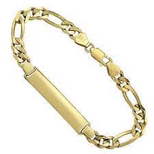 Check spelling or type a new query. 14k Yellow Solid Gold Mens Id Bracelet Assorted Gold Mens Bracelets