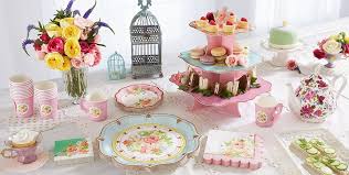Use our tea party decorations to enjoy a sophisticated, vintage occasion. Floral Tea Party Supplies Pastel Floral Tableware Party City Tea Party Supplies Pink Tea Party Online Party Supplies