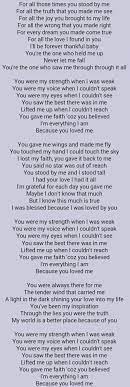 Celine Dion Because You Loved Me Me Too Lyrics Great Song Lyrics Favorite Lyrics