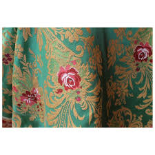Floral mandala pattern background vector in gray, remixed from noritake factory china porcelain tableware design. Italian Green Silk Blend Brocade Fabric With Red Roses And Gold Floral Patterns For Sale At 1stdibs