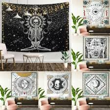 Stylish western home decorating 2012. Mandala Skull Tapestry Wall Hanging Moon Phase Change Tapestries Bedroom Decor Walmart Com Walmart Com