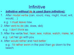 เพลง infinitive with to english